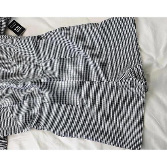 Express Black and White Houndstooth Long Sleeve Romper Size 2 NWT - Picture 8 of 10